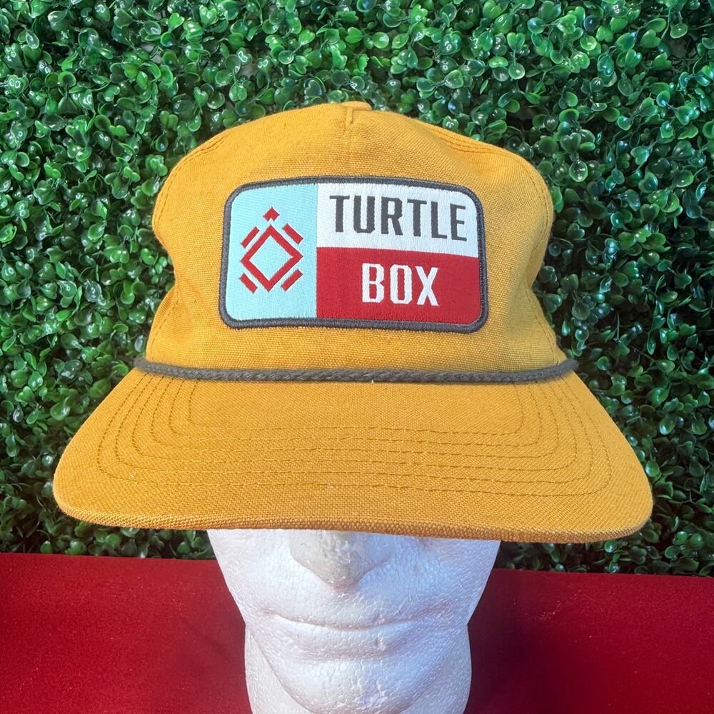 NWT Turtlebox Texas Flag Mustard Yellow Snapback Hat Cap One Size OSFA